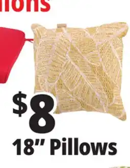 Ocean State Job Lot 18 Pillows offer