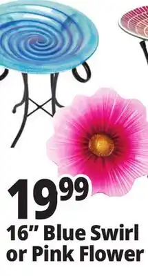 Ocean State Job Lot 16 Blue Swirl or Pink Flower offer