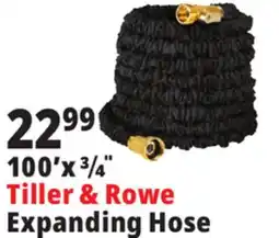 Ocean State Job Lot Tiller & Rowe 3/4 Expanding Garden Hose 50' offer