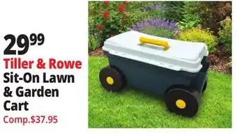 Ocean State Job Lot Tiller & Rowe Sit-On Lawn & Garden Cart offer