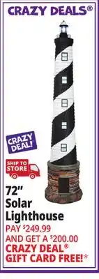 Ocean State Job Lot 72 Solar Lighthouse with Foghorn Sound offer