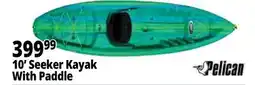 Ocean State Job Lot Pelican Seeker 100X Kayak with Paddle offer