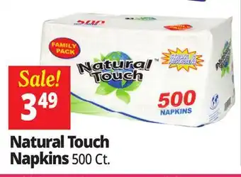 Ocean State Job Lot Natural Touch Family Pack 1-Ply Paper Luncheon Napkins 500-count offer