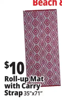 Ocean State Job Lot Roll-Up Beach Mat with Strap offer