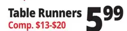 Ocean State Job Lot Table Runners offer