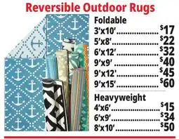 Ocean State Job Lot Reversible Patio Rugs offer