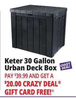 Ocean State Job Lot Keter 30 Gallon Urban Deck Box offer