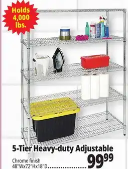 Ocean State Job Lot 5-Tier Heavy-duty Adjustable offer