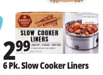 Ocean State Job Lot Baker's Choice Slow Cooker Liners 6 Count offer