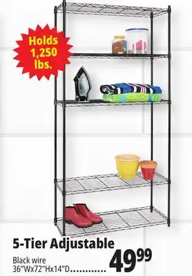 Ocean State Job Lot 5-Tier Household Wire Shelving offer