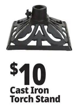 Ocean State Job Lot Patio Essentials Cast Iron Torch Stand offer