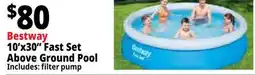 Ocean State Job Lot Bestway 10'x30 Fast Set Above Ground Pool offer