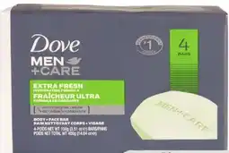 Ocean State Job Lot Dove Men+Care Extra Fresh Bar Soap 4 pk offer