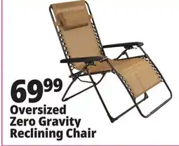 Ocean State Job Lot Oversized Zero Gravity Chair Tan offer
