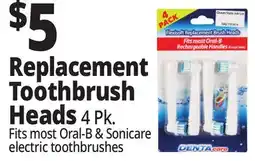Ocean State Job Lot Dentacare Flexisoft Replacement Brush Heads 4 Count offer