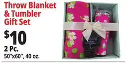 Ocean State Job Lot Throw Blanket & Tumbler Gift Set offer