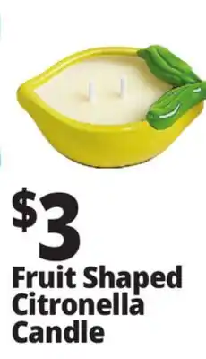 Ocean State Job Lot Fruit Shaped Citronella Candle offer