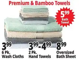 Ocean State Job Lot Premium & Bamboo Towels offer