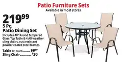 Ocean State Job Lot Round Bronze Finish Glass Top Patio Table 40 offer