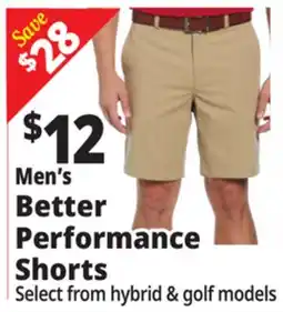 Ocean State Job Lot Men's Better Performance Shorts offer