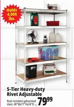 Ocean State Job Lot 5-Tier Heavy-duty Rivet Adjustable offer