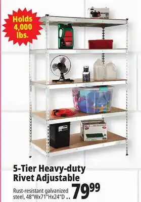 Ocean State Job Lot 5-Tier Heavy-duty Rivet Adjustable offer