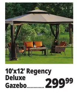 Ocean State Job Lot Regency II 10' x 12' Gazebo with Netting Brown offer
