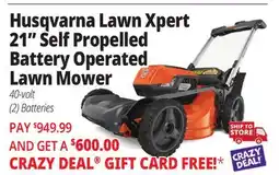 Ocean State Job Lot Husqvarna Lawn Xpert 21 Self-Propelled Lawn Mower Orange offer
