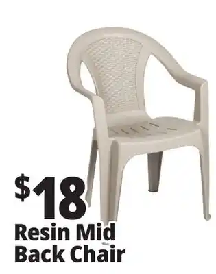 Ocean State Job Lot Resin Mid Back Chair offer