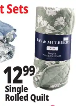Ocean State Job Lot Single Rolled Quilt offer