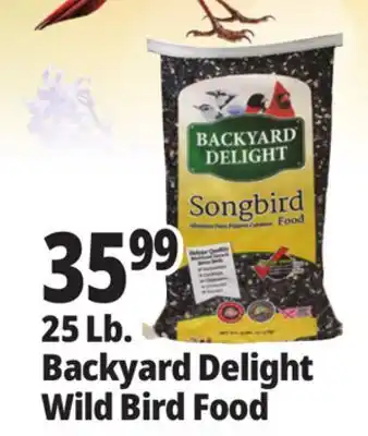 Ocean State Job Lot 25 Lb. Backyard Delight Wild Bird Food offer