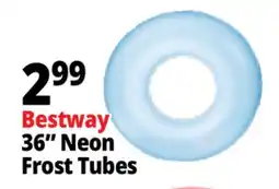 Ocean State Job Lot Bestway H2OGO! Inflatable Frosted Neon Swim Ring offer