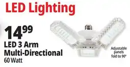 Ocean State Job Lot LED 3 Arm Multi-Directional offer
