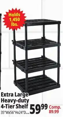 Ocean State Job Lot Extra Large Heavy Duty 4 Shelf offer