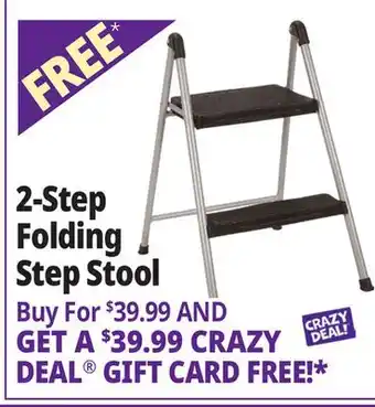 Ocean State Job Lot Cosco 2-Step Folding Step Stool offer