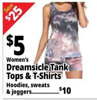 Ocean State Job Lot Women's Dreamsicle Tank Tops & T-Shirts offer