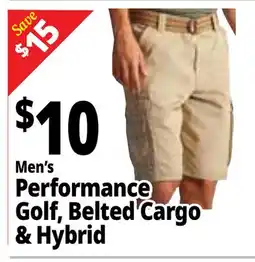 Ocean State Job Lot Men's Performance Golf, Belted Cargo & Hybrid offer