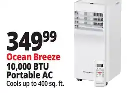 Ocean State Job Lot Ocean Breeze 10 000 BTU Portable Air Conditioner offer