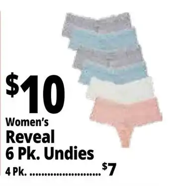 Ocean State Job Lot Women's Reveal 6 Pk. Undies offer