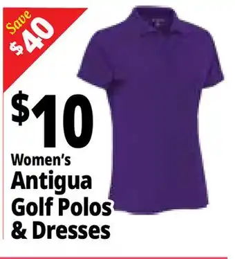 Ocean State Job Lot Women's Antigua Golf Polos & Dresses offer