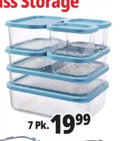 Ocean State Job Lot Home Living 7-Piece Glass Storage Set offer