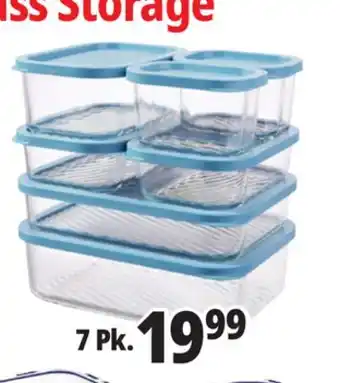 Ocean State Job Lot Home Living 7-Piece Glass Storage Set offer