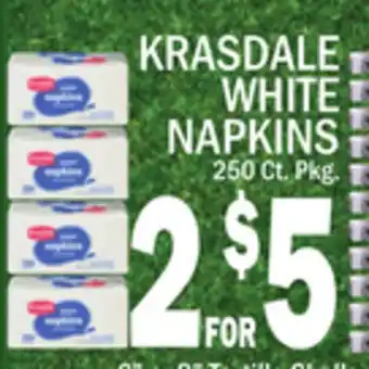C Town KRASDALE WHITE NAPKINS offer