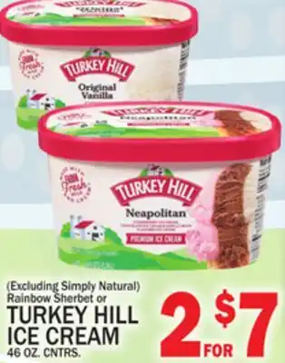C Town TURKEY HILL ICE CREAM offer