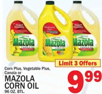 C Town MAZOLA CORN OIL offer