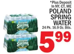 C Town POLAND SPRING WATER offer