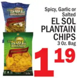 C Town EL SOL PLANTAIN CHIPS offer