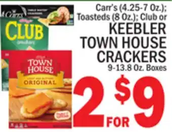 C Town KEEBLER TOWN HOUSE CRACKERS offer