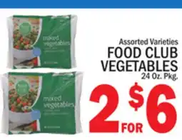 C Town FOOD CLUB VEGETABLES offer