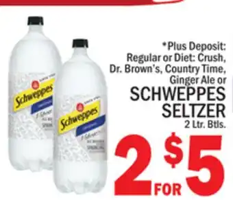 C Town SCHWEPPES SELTZER offer